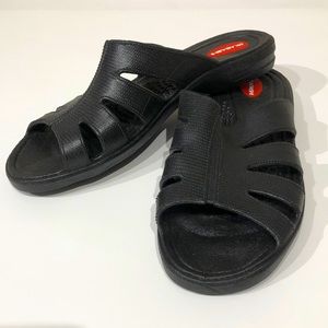 M/L (W 8-9, M 6-7) ecofriendly recycled Eurosport unisex support sandals US made